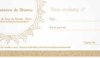 Bon cadeau pour une séance de Shiatsu