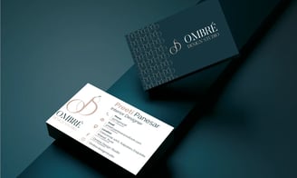 Ombre Visiting Cards