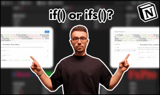 difference between if and ifs formula in notion
