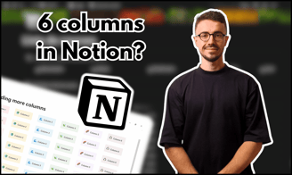 how to create 6 columns in notion