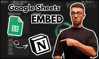 how to embed google sheets into notion