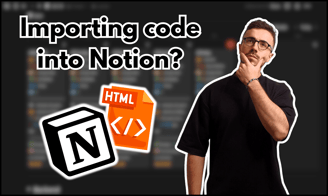 what does an html import in notion look like