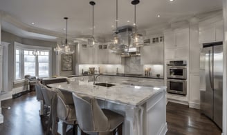 a modern custom design white remodeled Toronto kitchen by Home Reno Pro