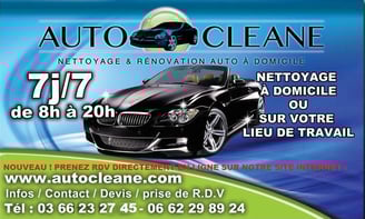 Service de nettoyage voiture à domicile, autoclean Dunkerque, autoclean Lille, AutoClean Tourcoing