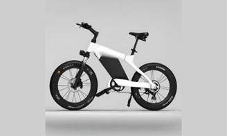 electric bike black/white