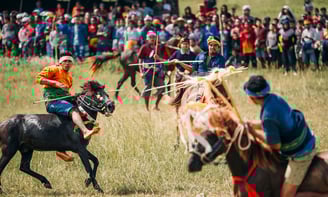 Festival de Pasola na ilha de Sumba - Indonésia