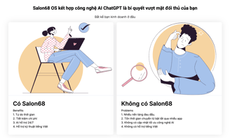 Salon68 | quản lý salon hiệu quả cùng AI.