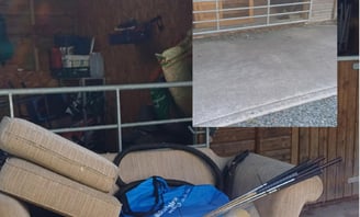 sofa about to removed form a property in worcester