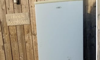 fridge freezer outside a house in worcester