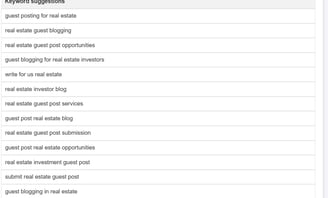 SEO.AI screenshot - AI keyword research example