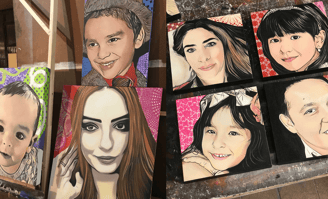 Pintura personalizada criada sob medida, refletindo a personalidade e história única do proprietário
