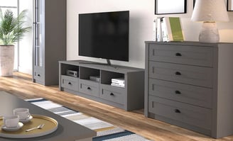 meuble télé parma gris 