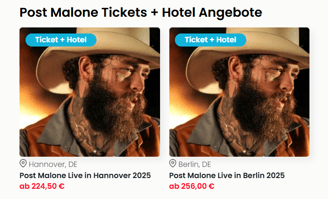 Travelcircus Deal Post Malone in Hannover und Berlin