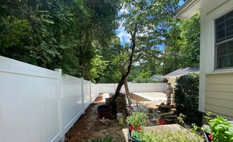 white fence, fence, privacy fence, fence installation, picket fence, fence repair