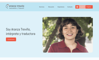 Sitio Web Aranza Treviño