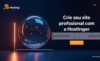 Crie seu site profissional com a Hostinger
