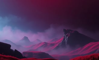 UniverseX - a mountain scene with a mountain range in the background
