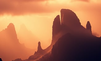 UniverseX - a mountain range with a bird flying over the top of a mountain