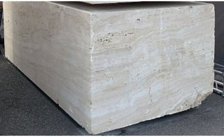 White Travertine Block