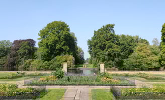Well-kept garden in Dunham Massey Manchester