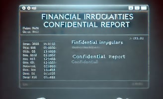 Hacker accesses confidential report. Cybersecurity breach, digital espionage, financial secrets