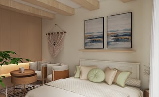 Diseño de interiores - habitacion boho