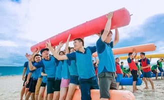 gậy hơi team building