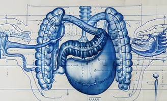 Intestino desenhado