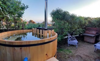 cabaña con tinaja en pichilemu