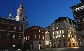 Temple Bar, City of London, as seen at night