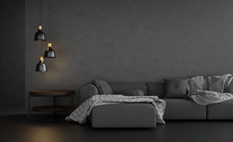 Black and Grey Wall Colour