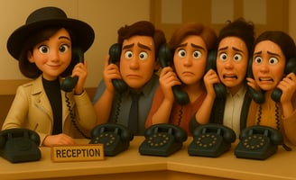 Parnidia's AI voice agent versus 4 Human Receptionists