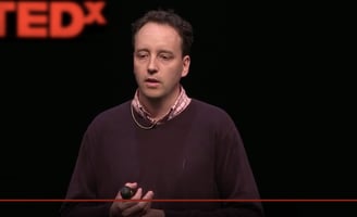 Jens Peter on a TEDx stage