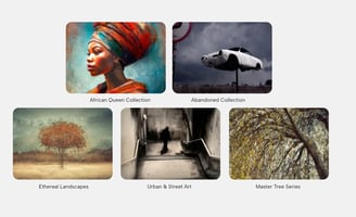 A portfolio of five popular fine art photograph collections by Martin Osner