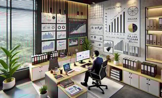 Ilustrasi peran akuntan mengelola pajak perusahaan - SMR Konsultan Pajak Profesional