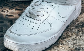 dirty sneaker in need of washing