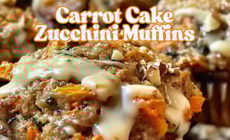 Carrot Cake Zucchini Muffins