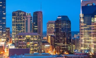nashville a city skyline view of the city 