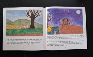 Sample page of inside of the book