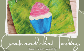 a cupcake with a pink and white cupcake on it