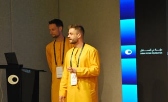 MCS2025 AI summit Florian and Emir presenting
