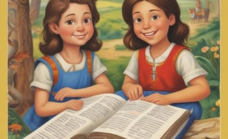 A blue Academy Study Bible with gold lettering is placed on a wooden surface. In the background, there are blurred objects including a white vase with dark stems and a black cylindrical container.