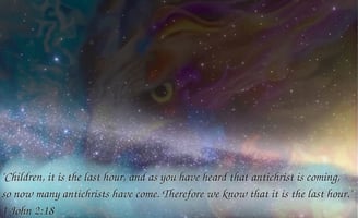 A Eagle with a quote about AntiChrist