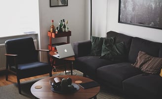 Bright living room with modern inventory