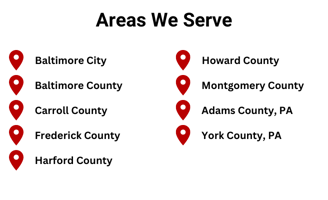 Areas Served by Mason Dixon Services HVAC and Electrical