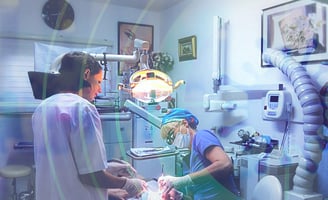 Behandlungssituation beim Zahnarzt