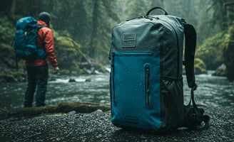 Traveler utilizing a Tech Backpack with charging capabilities, showcasing versatility for US city