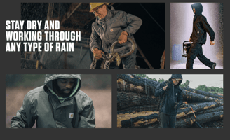 Carhartt weather-resistant jacket for layering clothes Denali National Park