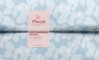 Pregnancy care brand identity and logo design, pattern design