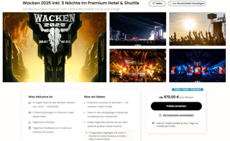 Travelcircus Wacken Deal